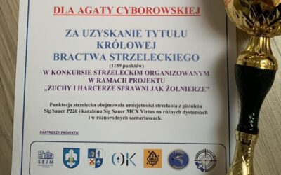 Zwycięstwo w zawodach strzeleckich Agaty Cyborowskiej z II C🏆