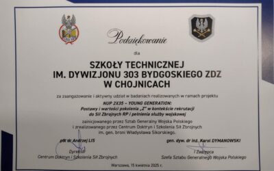 OGROMNE WYRÓŻNIENIE NASZEJ SZKOŁY