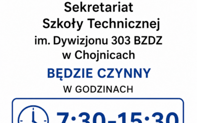 Zmiana godzin pracy sekretariatu od 1 lipca 2026